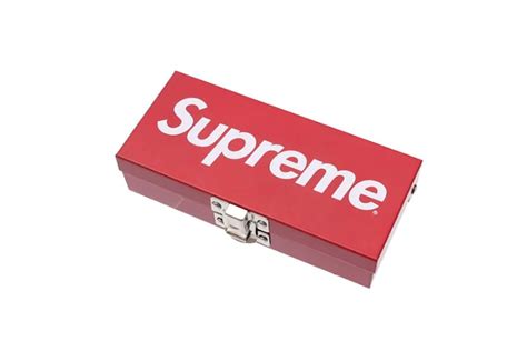 metal box supreme|Supreme Small Metal Storage Box Red .